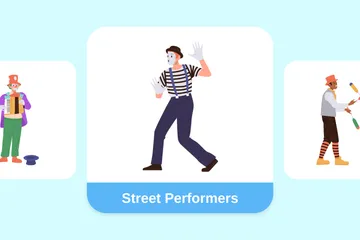 Street Performers Illustration Pack
