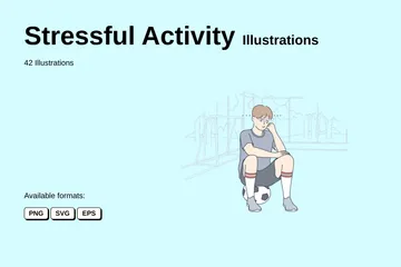 Stressful Activity Illustration Pack