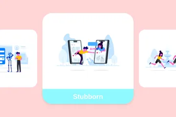 Stubborn Illustration Pack