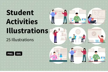 Student Activities Illustration Pack