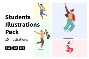 Studenten Illustrationspack