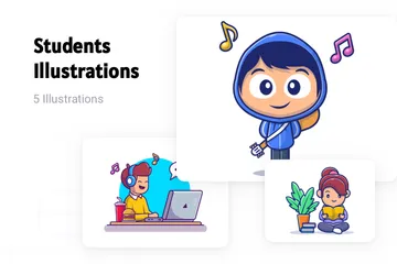 Students Illustration Pack