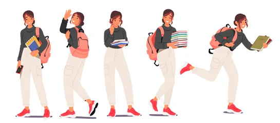 Students Illustration Pack