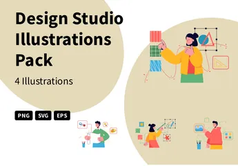 Studio de design Pack d'Illustrations