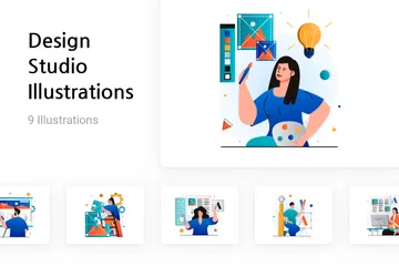 Studio de design Pack d'Illustrations