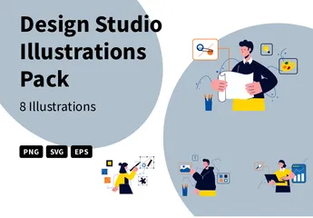 Studio de design Pack d'Illustrations