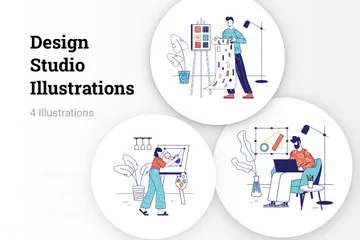 Studio de design Pack d'Illustrations