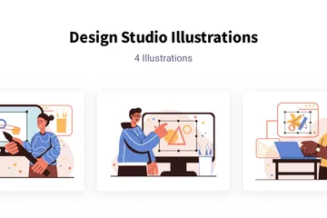 Studio de design Illustration Pack