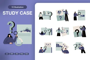 Study Case Illustration Pack