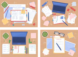 Study Tablespace Illustration Pack