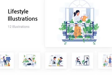 Mode de vie Illustration Pack