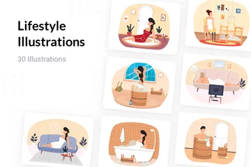 Mode de vie Pack d'Illustrations