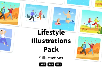 Mode de vie Illustration Pack