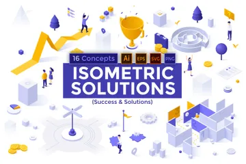 Success And Solution Illustration Pack