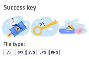 Success Key Illustration Pack