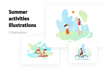 Summer Activities Illustration Pack