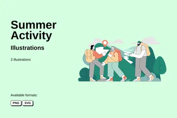 Summer Activity Illustration Pack