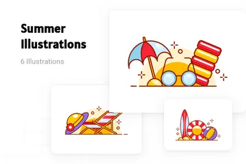 Summer Holiday Illustration Pack