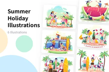 Summer Holiday Illustration Pack