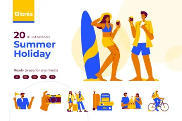 Summer Holiday Illustration Pack