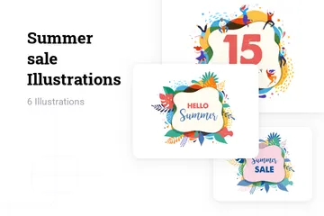 Summer Sale Illustration Pack