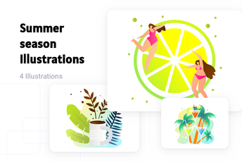 Summer Season Illustration Pack