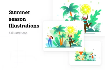 Summer Season Illustration Pack