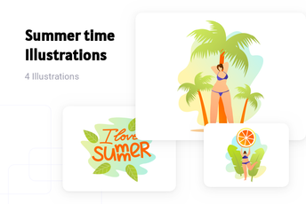 Summer Time Illustration Pack