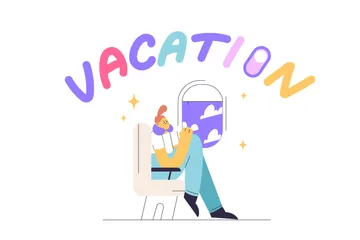 Summer Vacation Illustration Pack