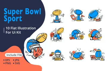 Super Bowl Illustration Pack