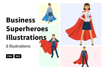 Super-héros des affaires Illustration Pack