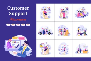 Service client Pack d'Illustrations