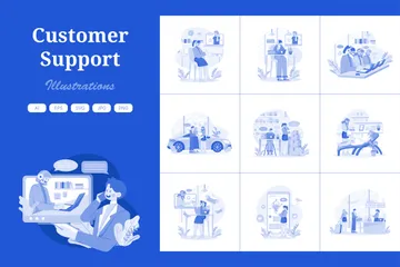 Service client Pack d'Illustrations