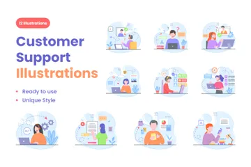 Service client Pack d'Illustrations