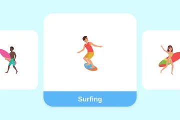 Surfant Pack d'Illustrations