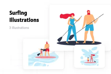 Surfant Pack d'Illustrations