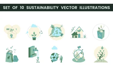 Sustainability Illustration Pack