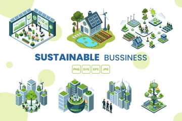 Sustainable Business Illustration Pack