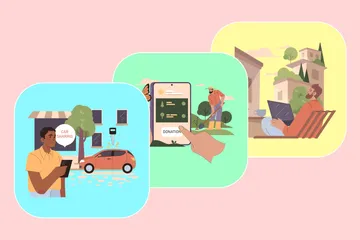 Sustentabilidade Illustration Pack