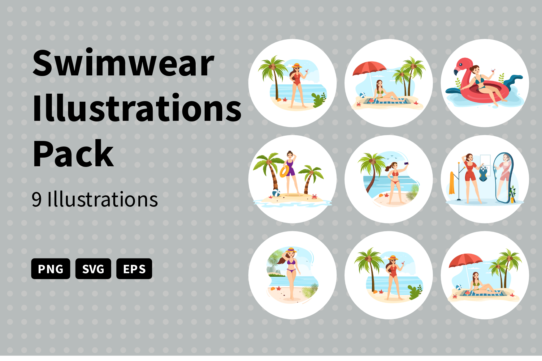 Swimwear Fashion Illustration Pack