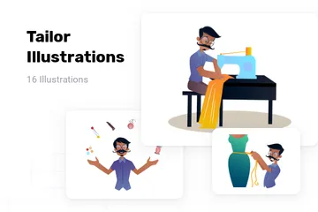 Tailleur Pack d'Illustrations