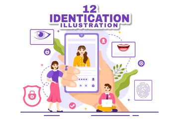 Tarjeta de identificación Paquete de Ilustraciones