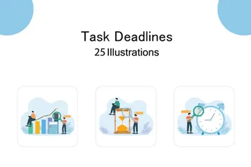 Task Deadlines Illustration Pack