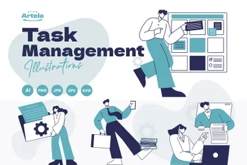 Task Management Illustration Pack