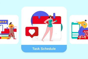 Task Schedule Illustration Pack