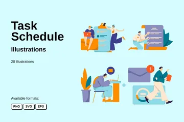 Task Schedule Illustration Pack