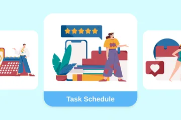 Task Schedule Illustration Pack