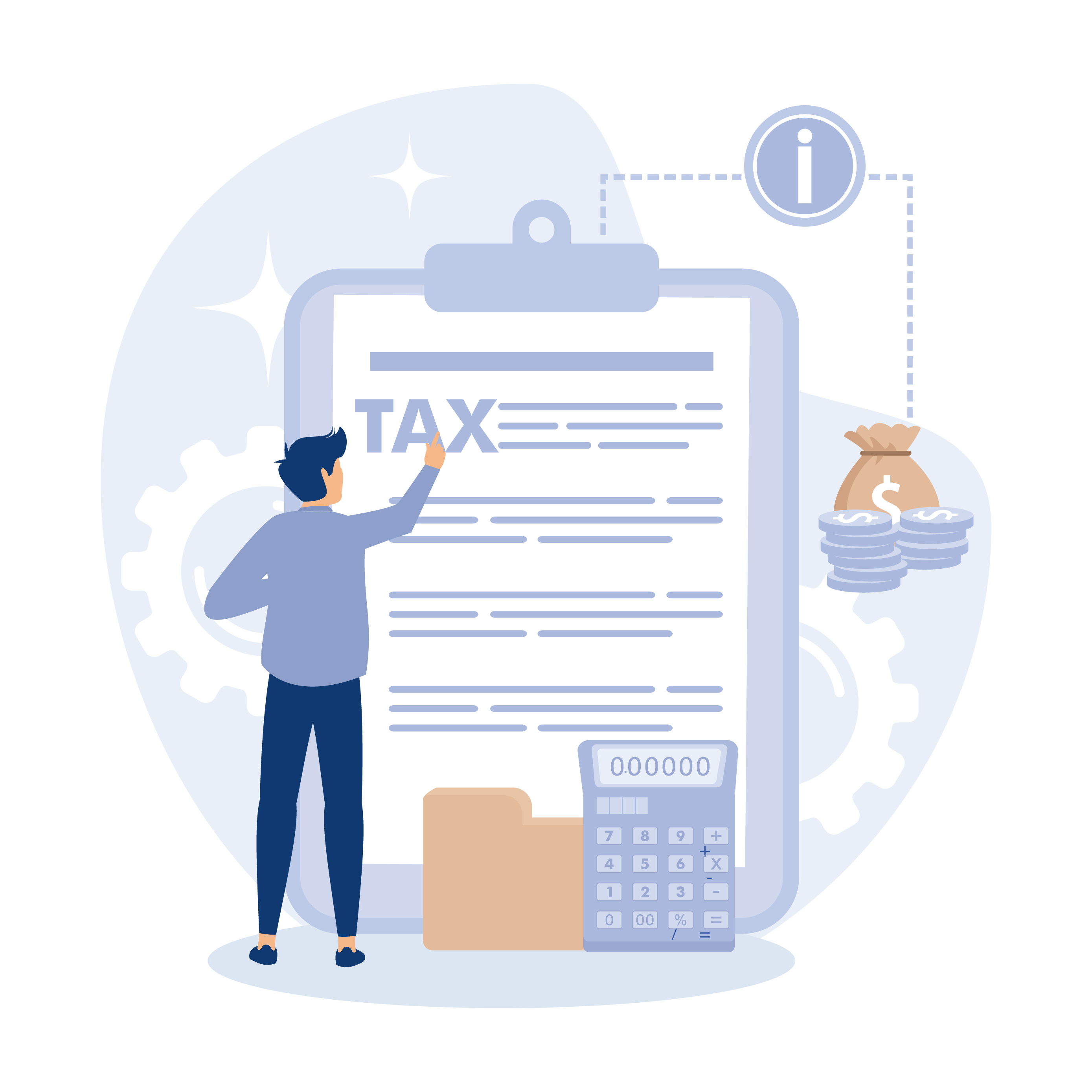 Premium Tax Filing Illustration pack from Business Illustrations