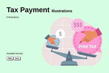 Tax Payment Illustration Pack