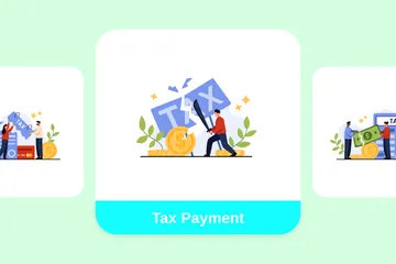 Tax Payment Illustration Pack
